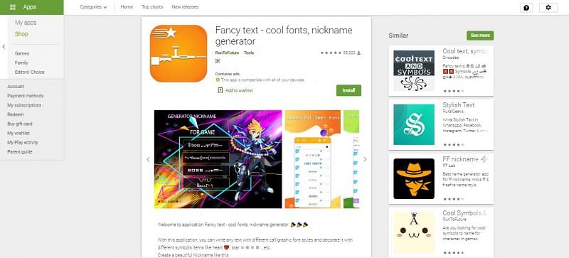 Nickname Creator – Apps no Google Play