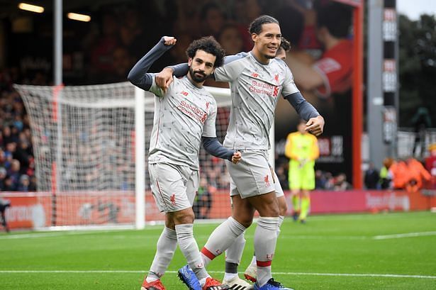 Mohamed Salah (left) and Virgil Dijk were instant hits at Liverpool.