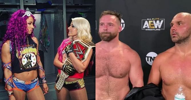 FTR, Alexa Bliss, many AEW and WWE stars react to Sasha Banks - Sammy Guevara controversy