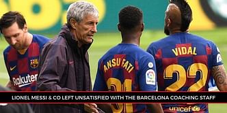 Barcelona in tatters as reports of a rift emerge between Lionel Messi and coaching staff