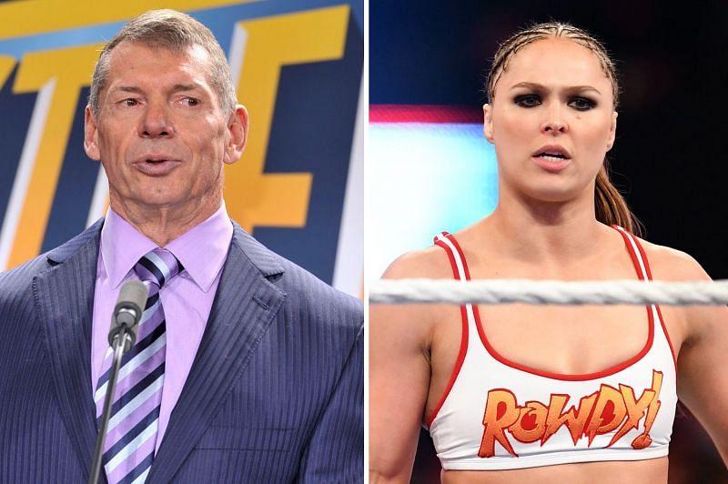 Vince McMahon and Ronda Rousey