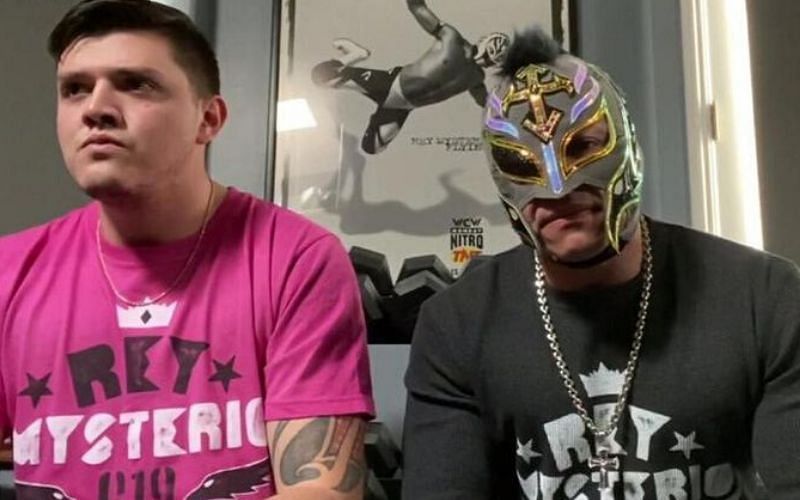 Rey Mysterio unhappy with son Dominik