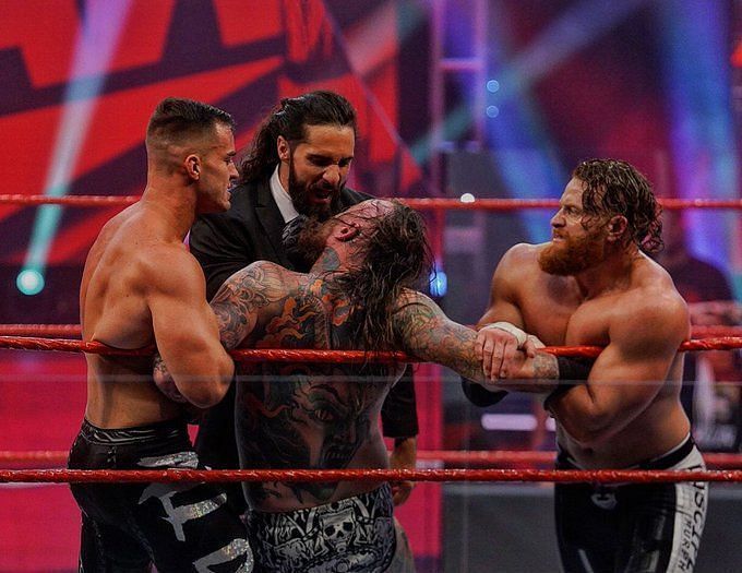 Aleister Black was attacked by Seth Rollins and Co. this week on RAW.
