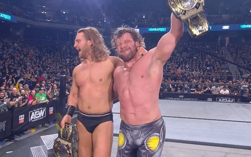 Kenny Omega and Hangman Page will put their AEW Tag-Team titles on the line
