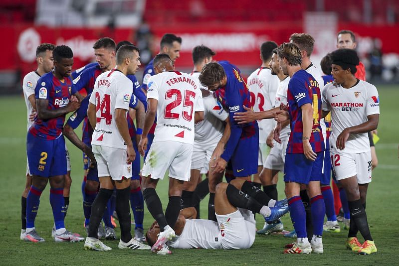 Barcelona put in a miserable performance against Sevilla