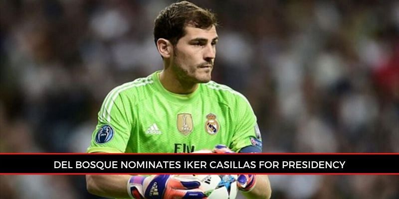 Former Real Madrid goalkeeper Iker Casillas