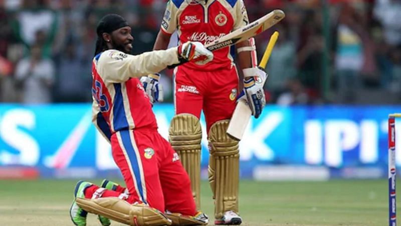 Gayle scored an unbeaten 175 against Pune