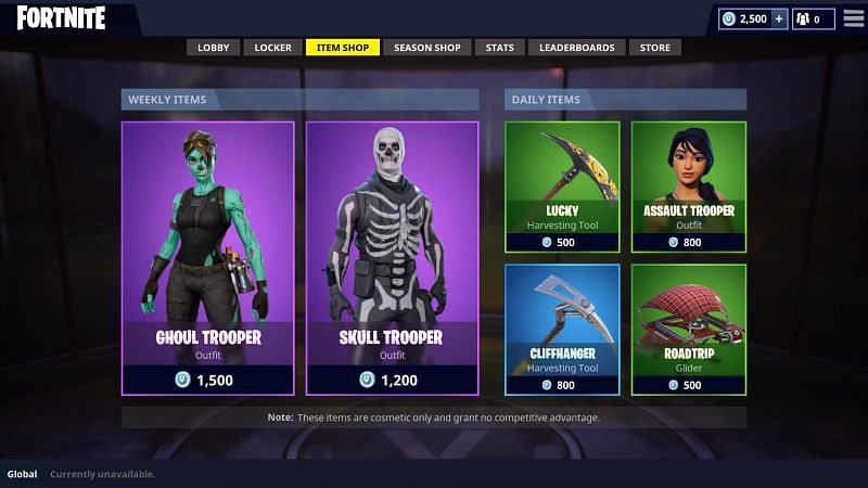 Epic Games reformula loja de itens de Fortnite