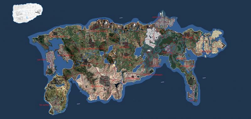 GTA 6 Concept Map (reddit)