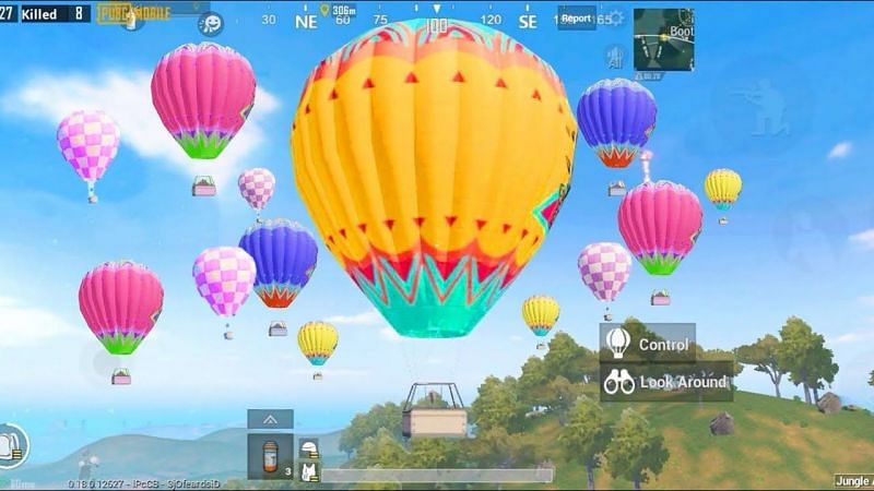 PUBG Mobile Flying Balloons