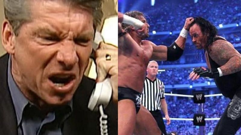 Vince McMahon had to put the Triple H and Undertaker match on the card at the last minute. 