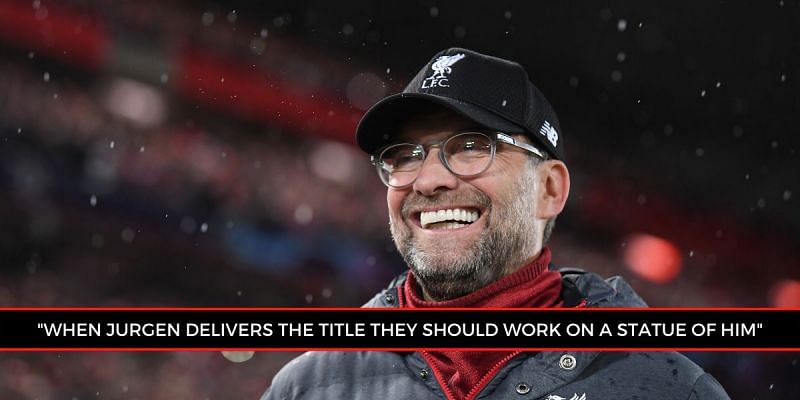 Jurgen Klopp looks on with a smile ahead of the Champions League round-of-16 2nd leg match against ATM