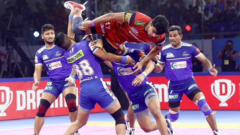 Pawan Kumar Sehrawat led the Bulls into the playoffs of Pro Kabaddi League Season 7 with his historic performance