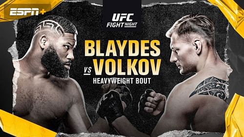 Curtis Blaydes and Alexander Volkov face off in this weekend's UFC main event