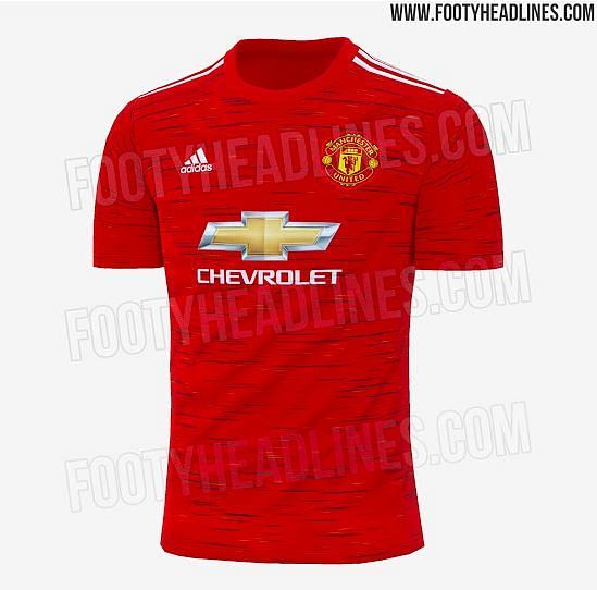 The leaked 2020/21 Man United home kit