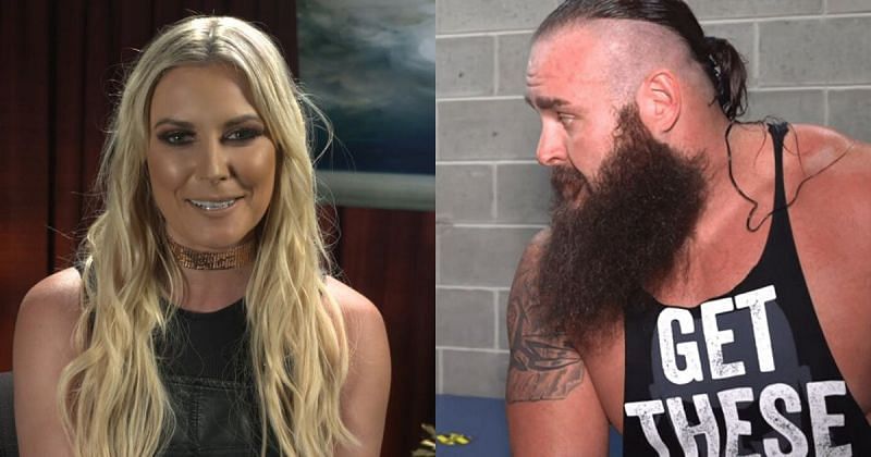 Renee Young and Braun Strowman.