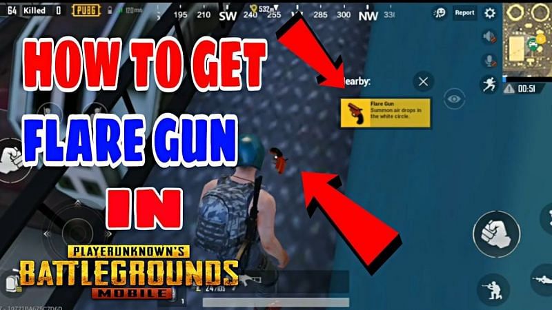 Where to find flare gun in PUBG Mobile