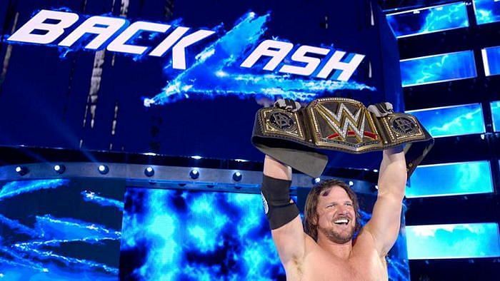 AJ Styles as the WWE Champion