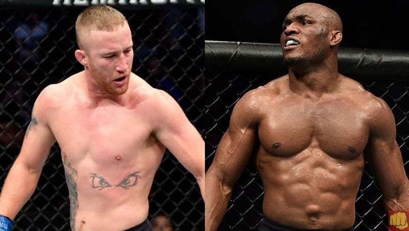 Justin Gaethje (left) has been training with Kamaru Usman (right)