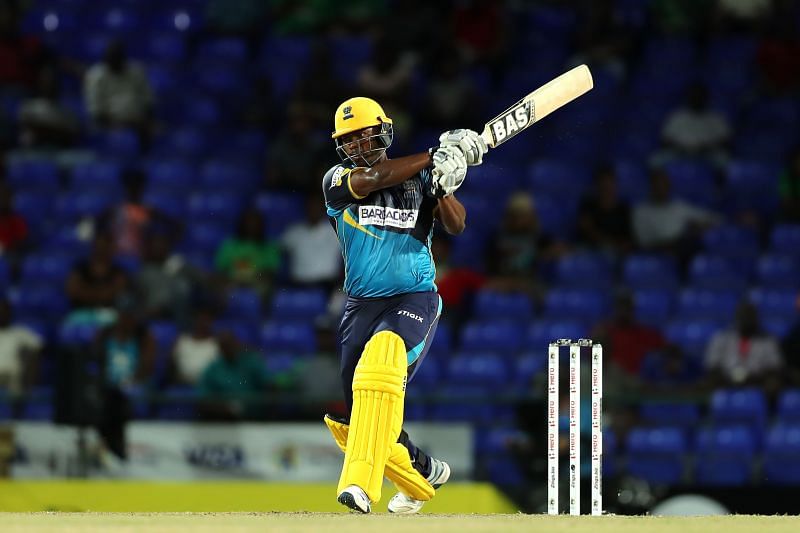 Johnson Charles in action for Barbados Tridents in the CPL