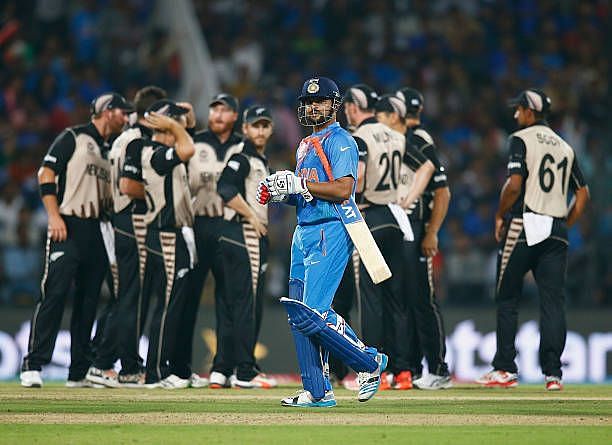 न्यूजीलैंड के खिलाफ भारतीय पारी लड़खड़ा गई थी