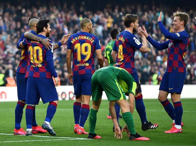 Barcelona's forwards have been responsible for much of the side's success this season