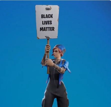 Fortnite in-game concept in support of #BLM (Image Credits:FNInformation on Twitter)