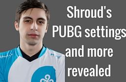 PUBG: Shroud's sensitivity, keybind settings and setup