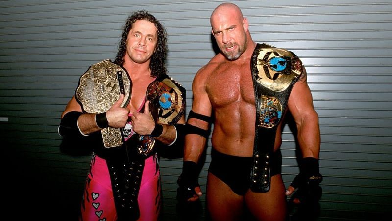 Bret Hart and Goldberg...One-time BFFs (Pic Source: WWE)