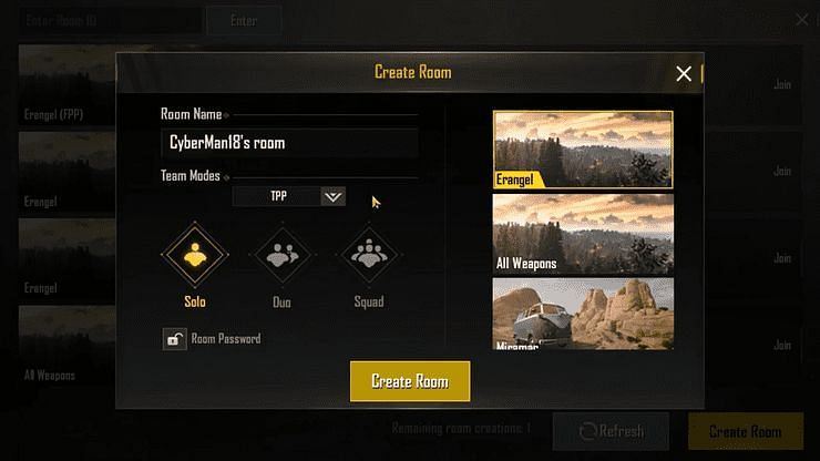 Pubg Mobile What Is A Custom Room Room Card And How To Create A Custom Room