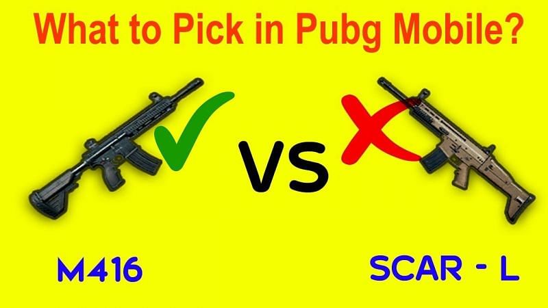 M416 Vs Scar L Which Gun Is Better In Pubg Mobile