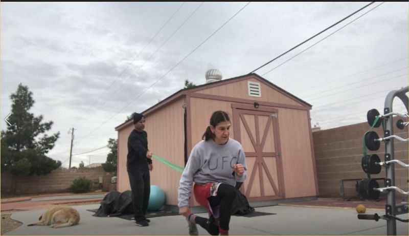 Lorenzo training Roxanne Modafferi