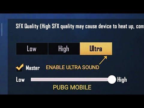 In-game option to enable ultra-sound.