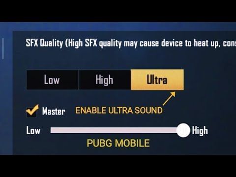 In-game option to enable ultra-sound.