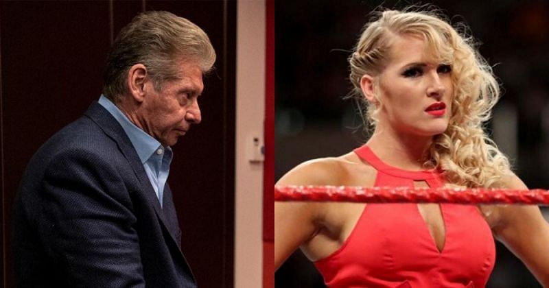 Vince McMahon and Lacey Evans.