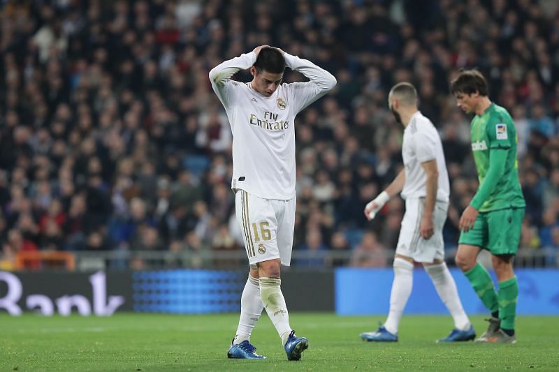 Rodriguez is not a particularly happy man at Real Madrid