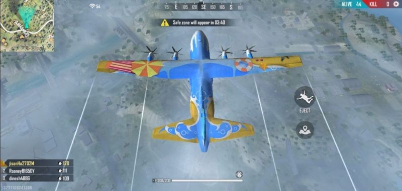 Dropping Plane in Free Fire