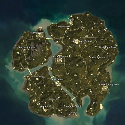 Sanhok. Image: PUBGMap.io.