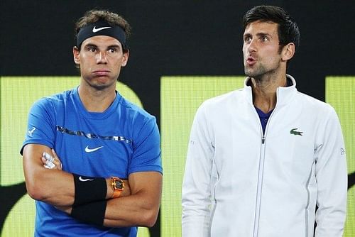 Rafael Nadal and Novak Djokovic