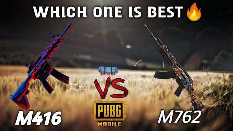 A comparison between M416 and Beryl M762 in PUBG Mobile (Image Credit: Hydramo Gaming/YT)