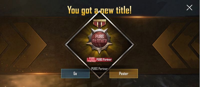 Can players get the PUBG Partner Title?