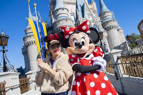 Drew Barrymore Visits Magic Kingdom At Walt Disney World