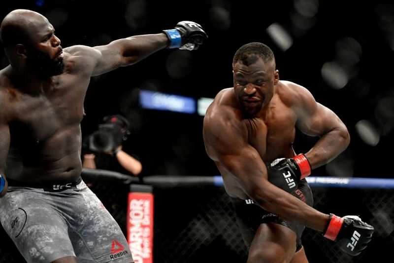 Francis Ngannou knocking out Jairzinho Rozenstruik at UFC 249