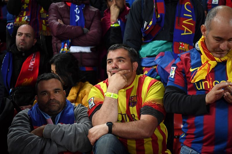 Barcelona fans are now in a pensive mood.
