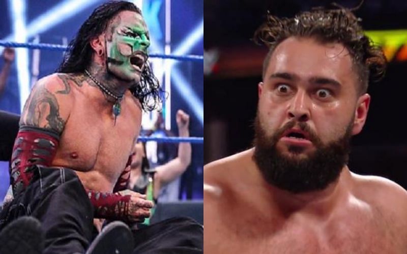 Rusev was equally shocked after Jeff Hardy