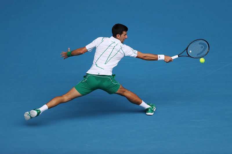 Novak Djokovic possesesses great flexibility and a greater backhand