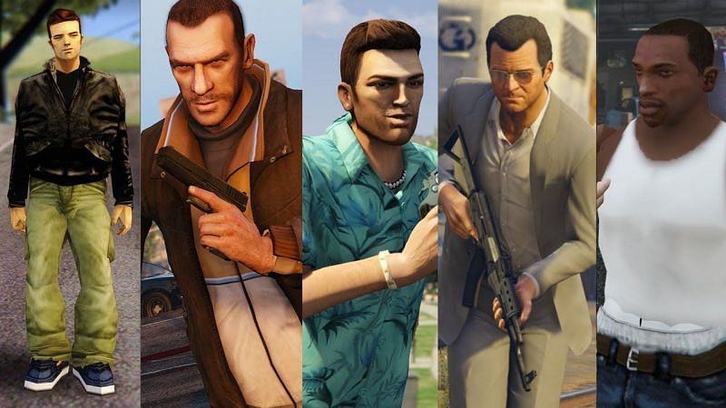 Popular protagonists of the GTA series. Image: YouTube
