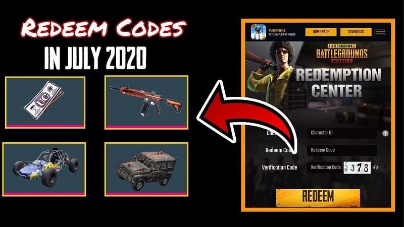 Pubg Mobile All Redeem Codes In July 2020