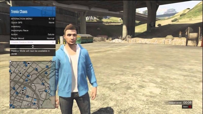 GTA Online Interaction Menu (picture credits: chaos network, youtube)
