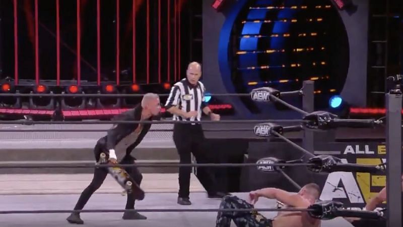 Darby Allin made the save for MOX at Fight For The Fallen